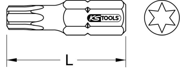 KS TOOLS Бит шуруповерта 911.3364